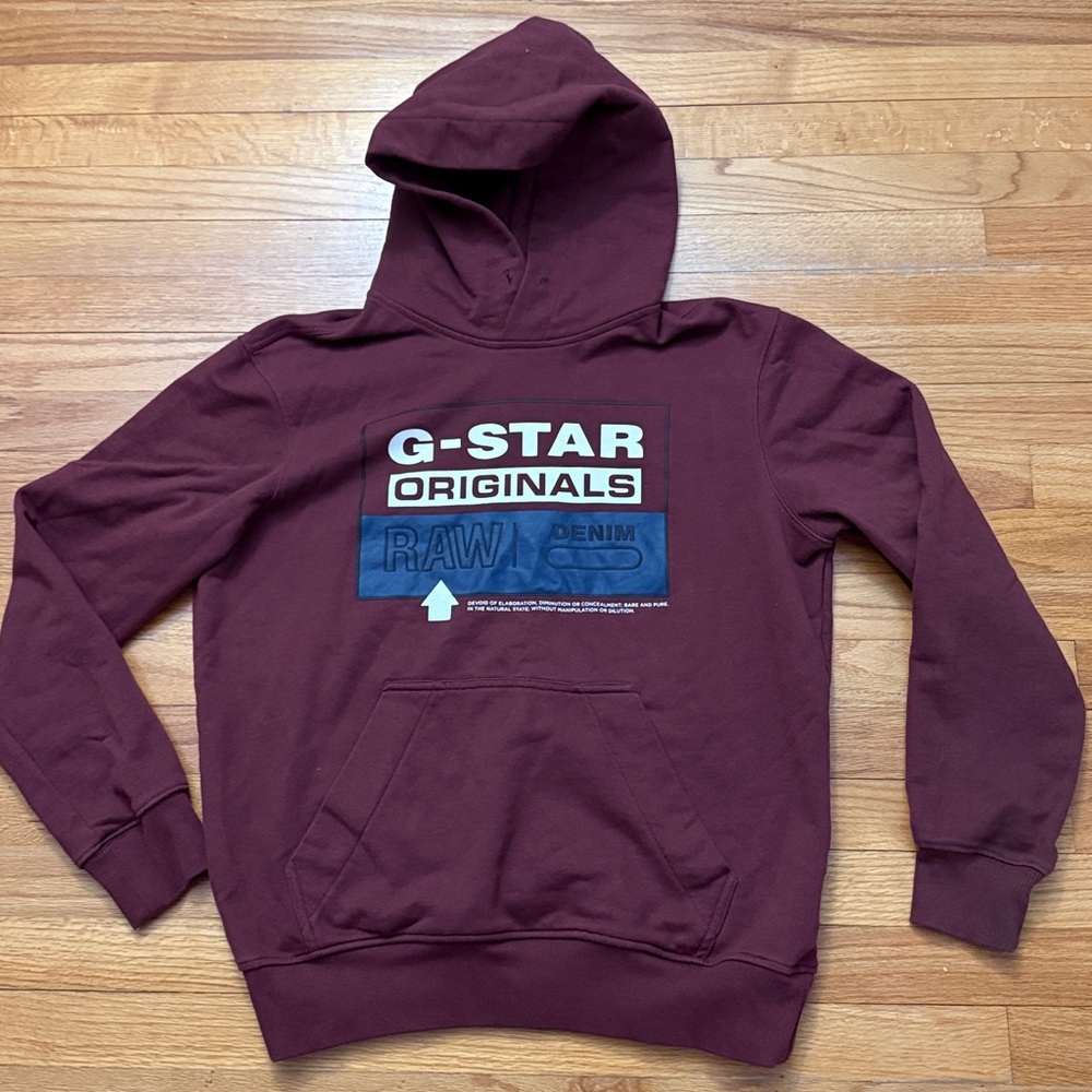 G Star Hoodie size L MISSING STRING